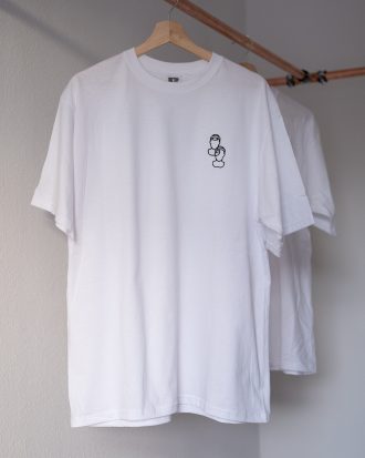 Unisex T-Shirt "Robin" in Weiß | TwoPapayas
